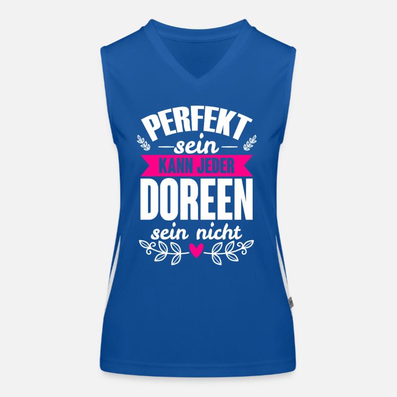 Doreen - Perfekt Sein Kann Jeder Doreen Sein Nicht Funktionelles Kontrast-Tank Top für Frauen