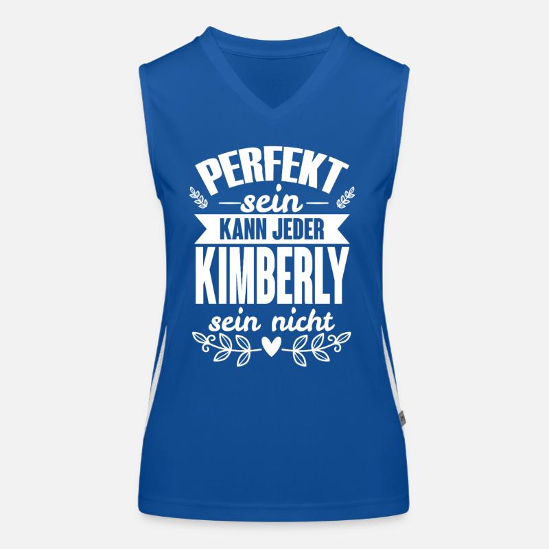 Kimberly - Perfekt Sein Kann Jeder Kimberly Nicht Funktionelles Kontrast-Tank Top für Frauen