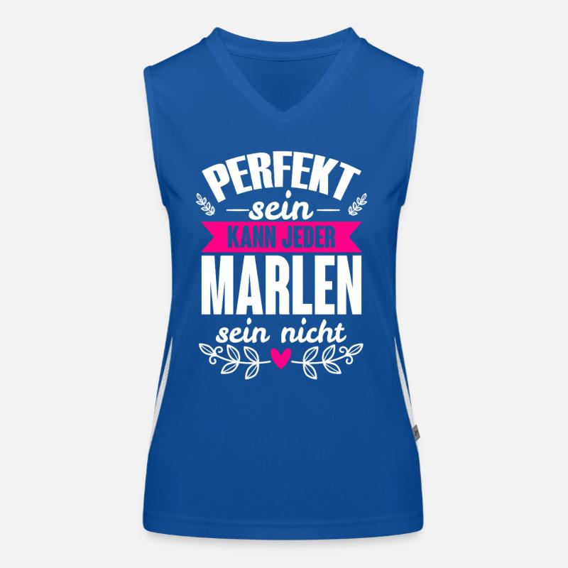 Marlen - Perfekt Sein Kann Jeder Marlen Sein Nicht Funktionelles Kontrast-Tank Top für Frauen