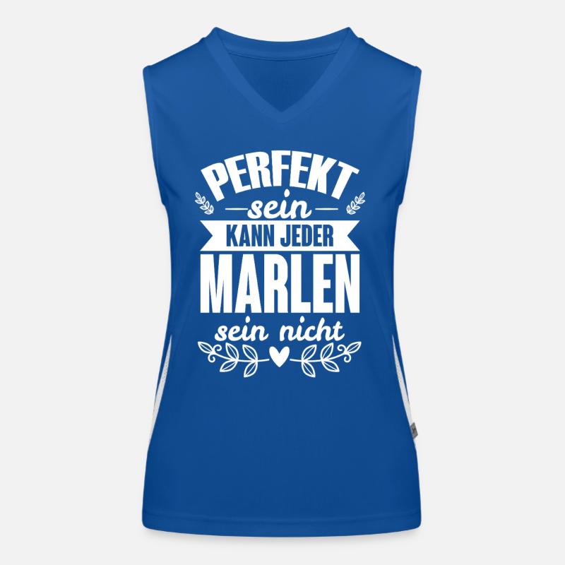 Marlen - Perfekt Sein Kann Jeder Marlen Sein Nicht Funktionelles Kontrast-Tank Top für Frauen