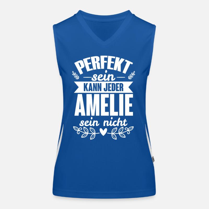 Amelie - Perfekt Sein Kann Jeder Amelie Sein Nicht Funktionelles Kontrast-Tank Top für Frauen