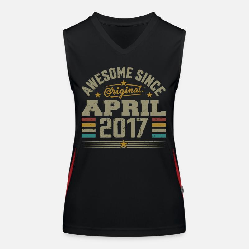 April 2017 Geburtstag Vintage Geschenkidee 2017 Funktionelles Kontrast-Tank Top für Frauen