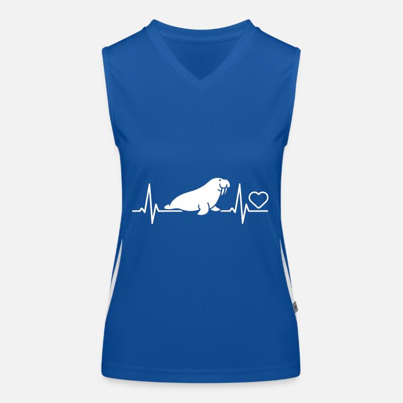 Walross Funktionelles Kontrast-Tank Top für Frauen
