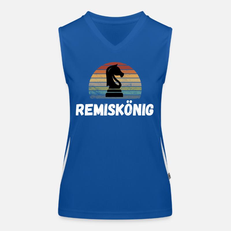 Schach Geschenk Meme Trend Queens Gambit Funktionelles Kontrast-Tank Top für Frauen
