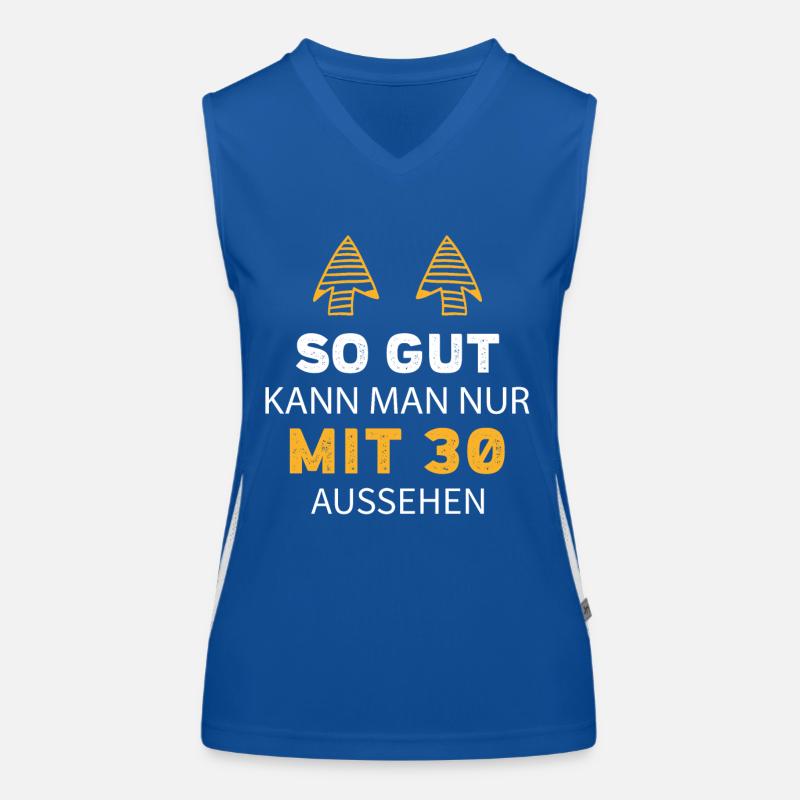 30 Geburtstag Geschenk Sprüche Lustig Funktionelles Kontrast-Tank Top für Frauen
