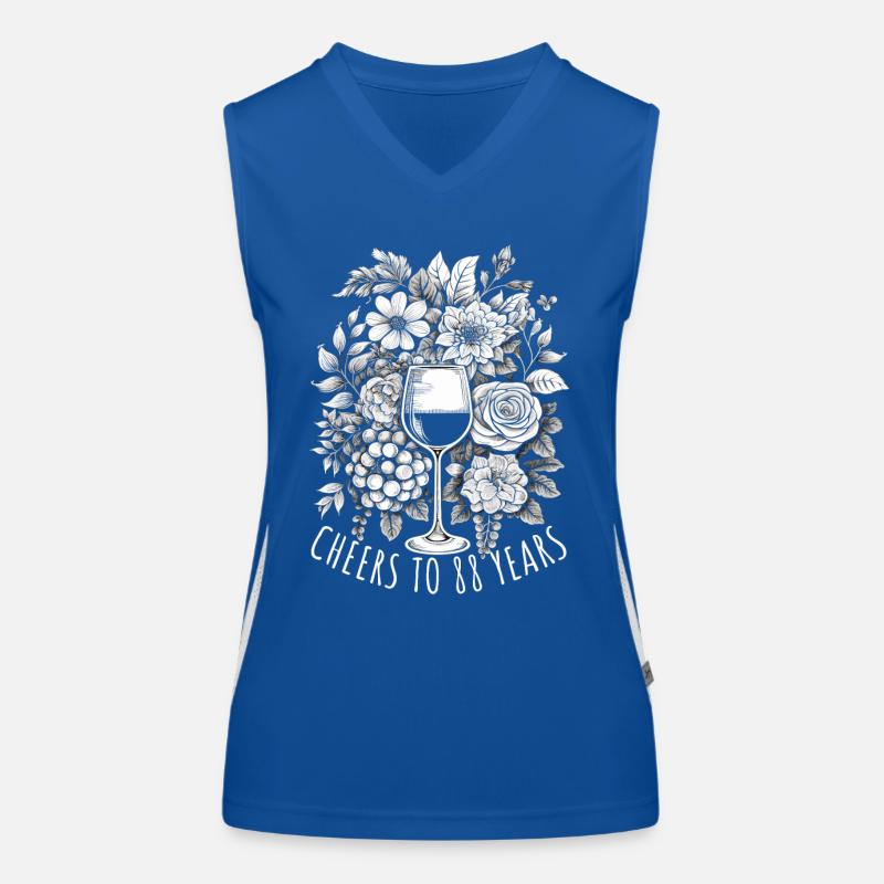 Geburtstag 88 Jahre Geschenk Spruch Funktionelles Kontrast-Tank Top für Frauen