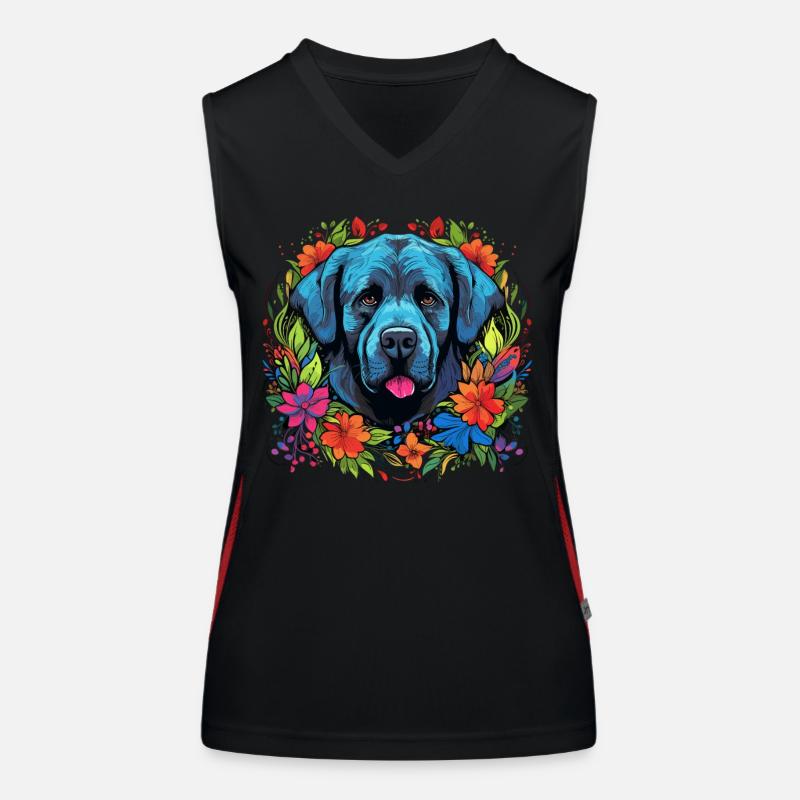 Cadeau de chien Kangal Débardeur respirant contrasté Femme