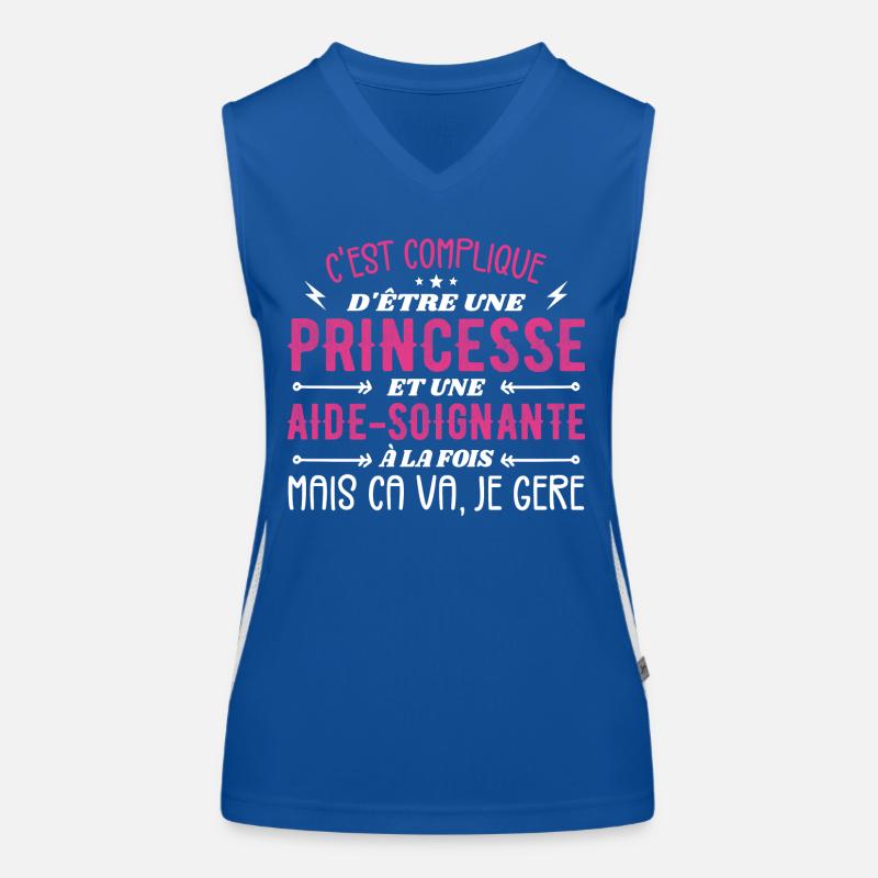 Princesse et Aide-soignante Débardeur respirant contrasté Femme