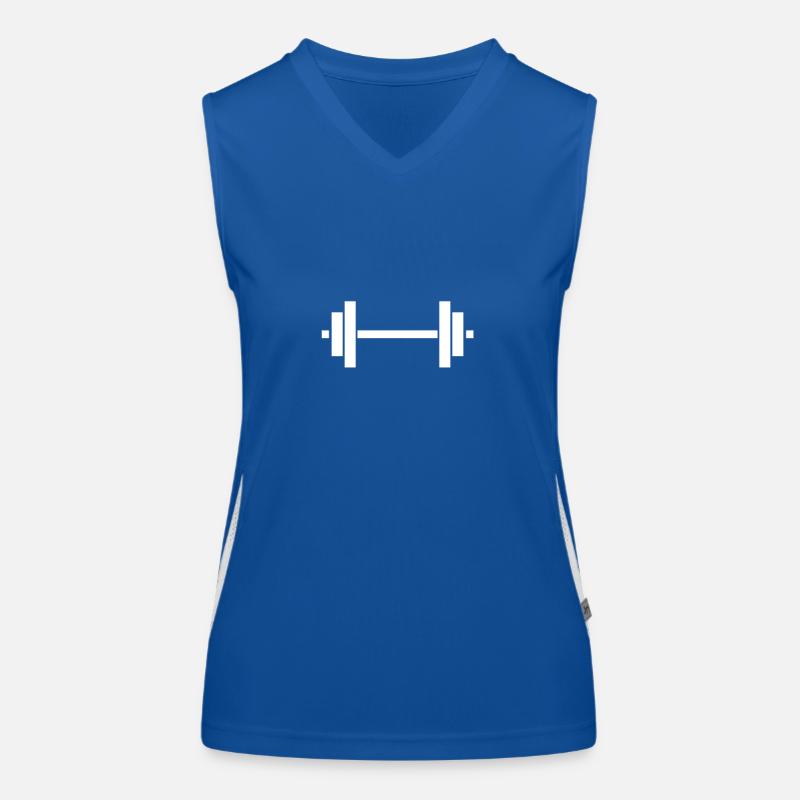 Hantel Funktionelles Kontrast-Tank Top für Frauen
