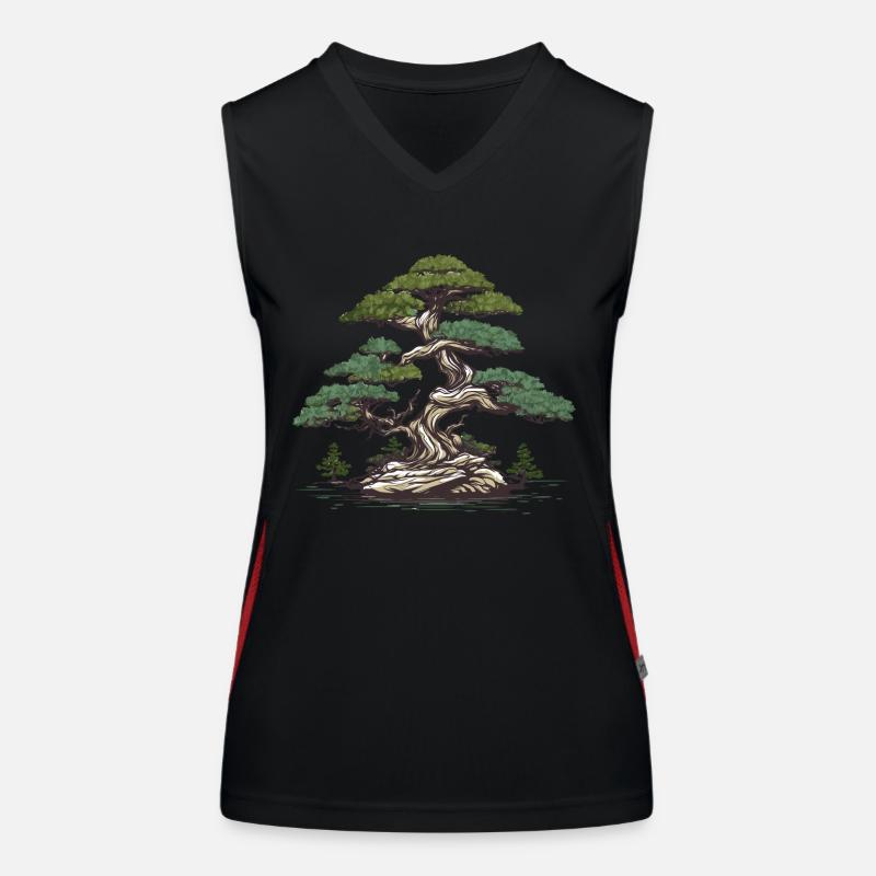 Bonsai tree Women's Functional Contrast Tank Top