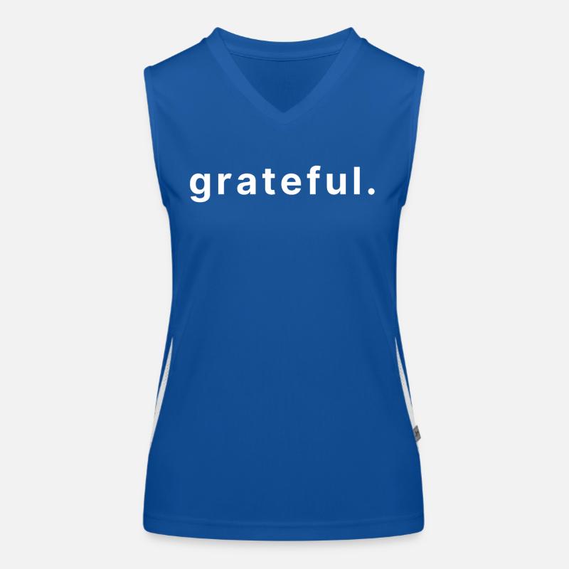 grateful. Funktionelles Kontrast-Tank Top für Frauen