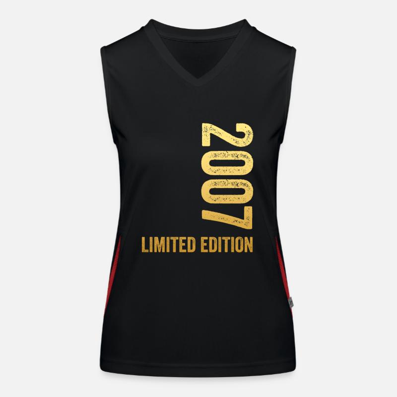 18. Geburtstag 2007 Limited Edition Funktionelles Kontrast-Tank Top für Frauen