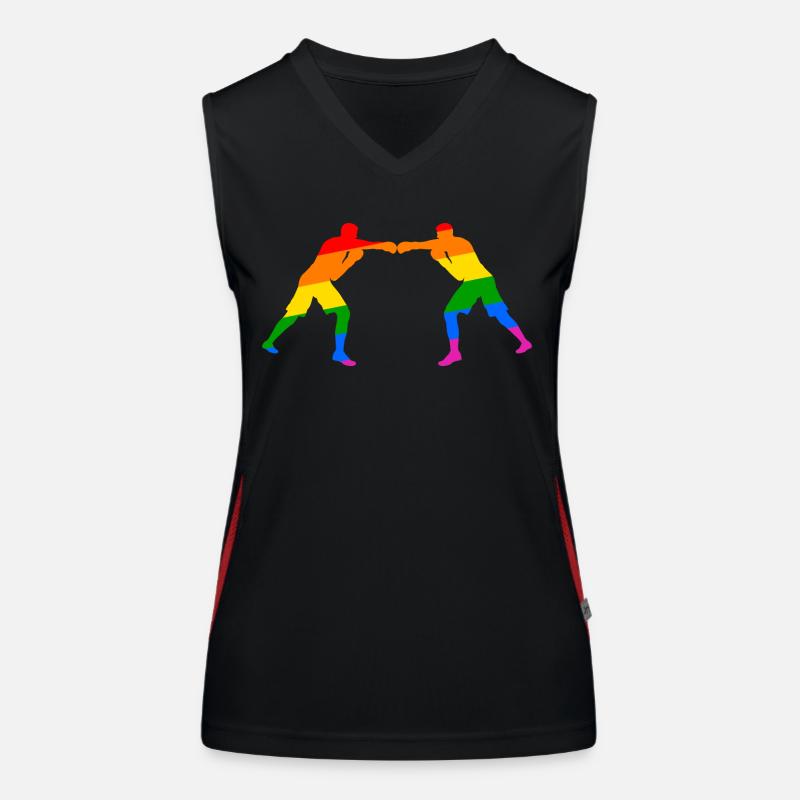 Boxe - combativité et diversité Débardeur respirant contrasté Femme