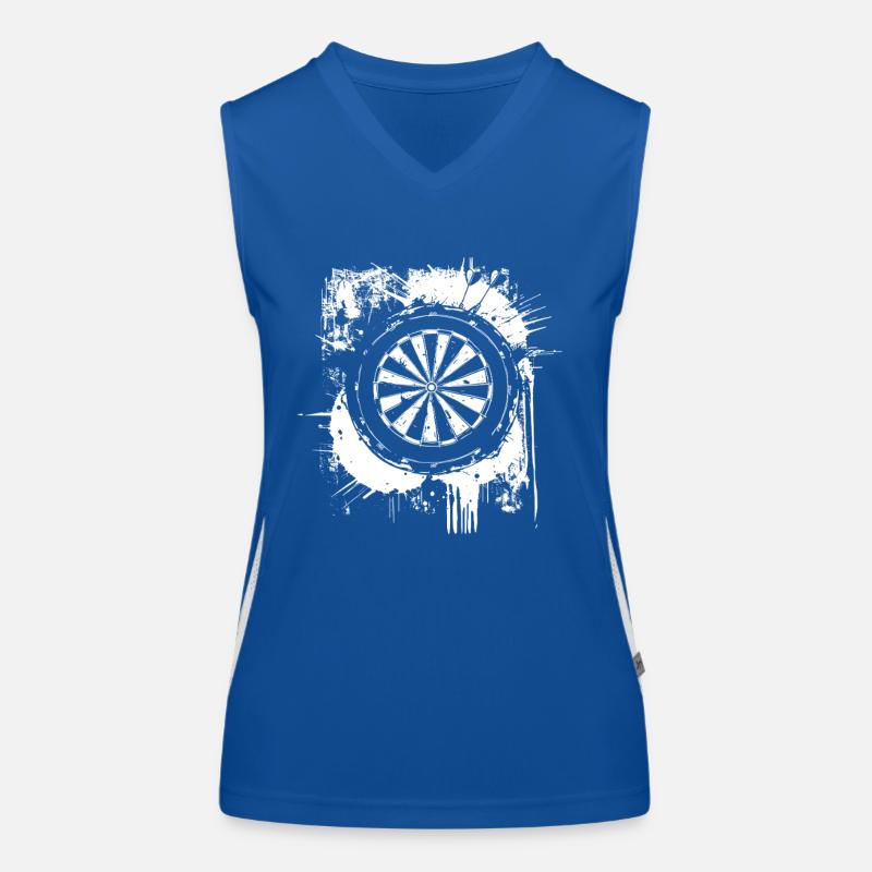 Dartscheibe Graffiti Funktionelles Kontrast-Tank Top für Frauen