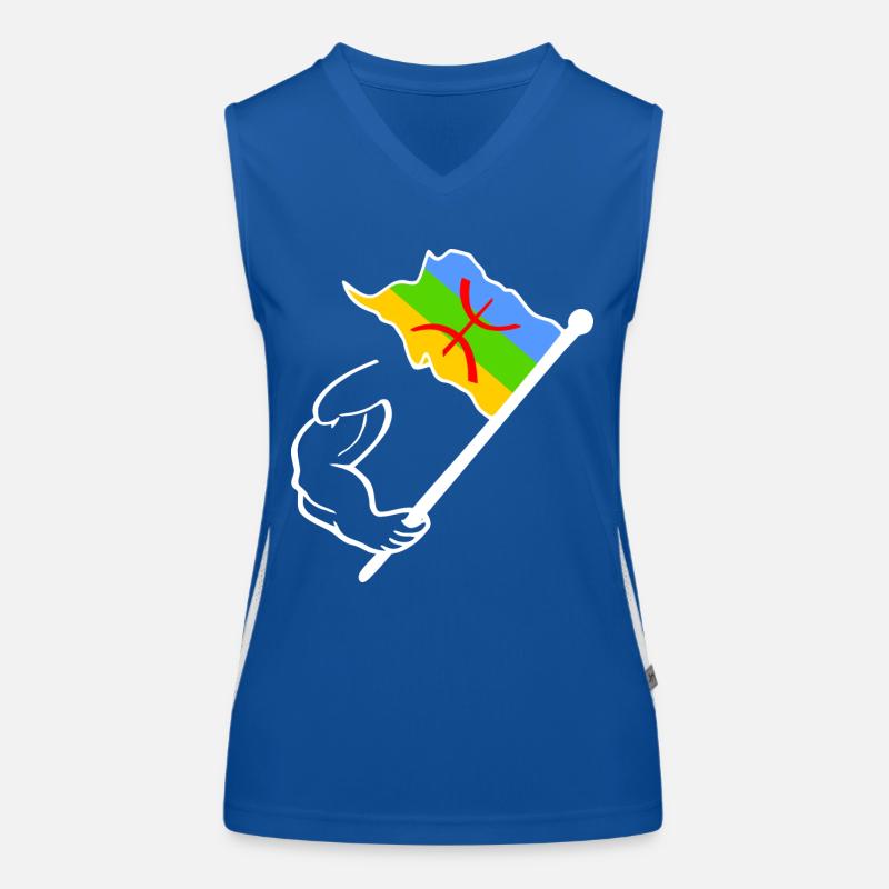 Drapeau amazigh Débardeur respirant contrasté Femme