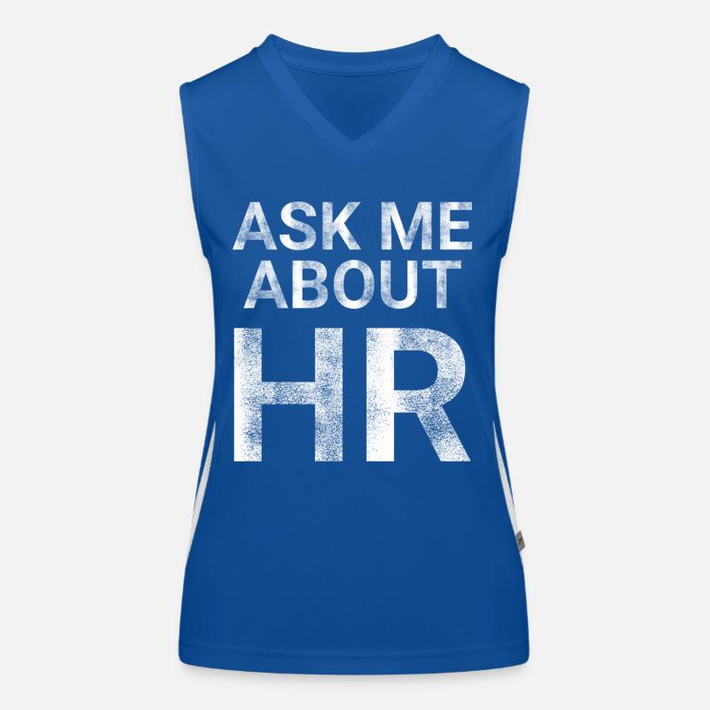 Ask Me About HR Women's Functional Contrast Tank Top