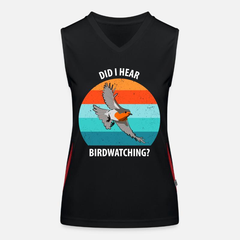 Bird Watching Bird Watching Birding Bird Women's Functional Contrast Tank Top