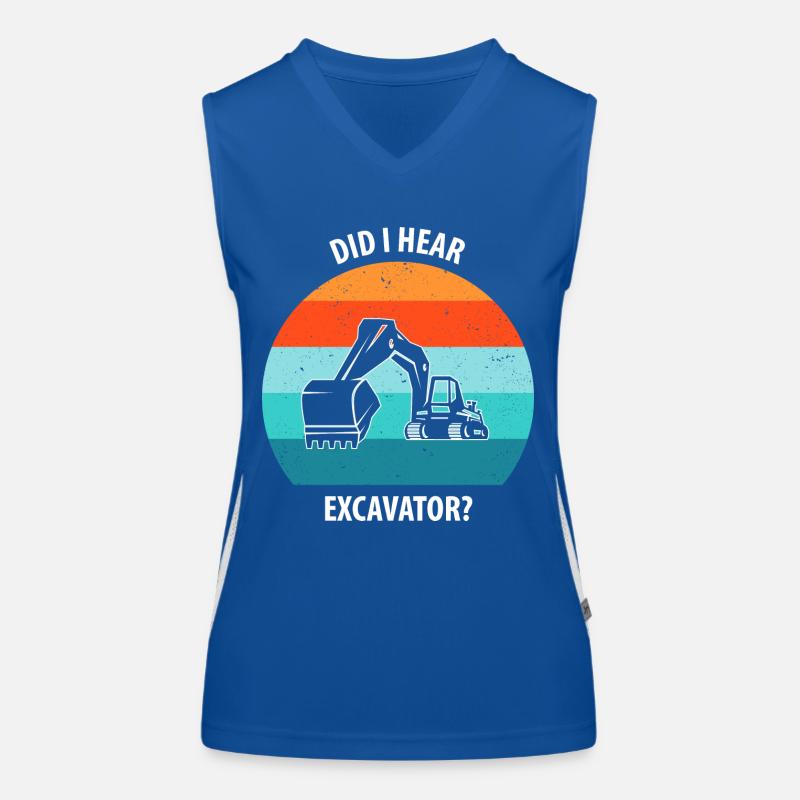 Bagger Baggerfahrer Baggerwagen Funktionelles Kontrast-Tank Top für Frauen