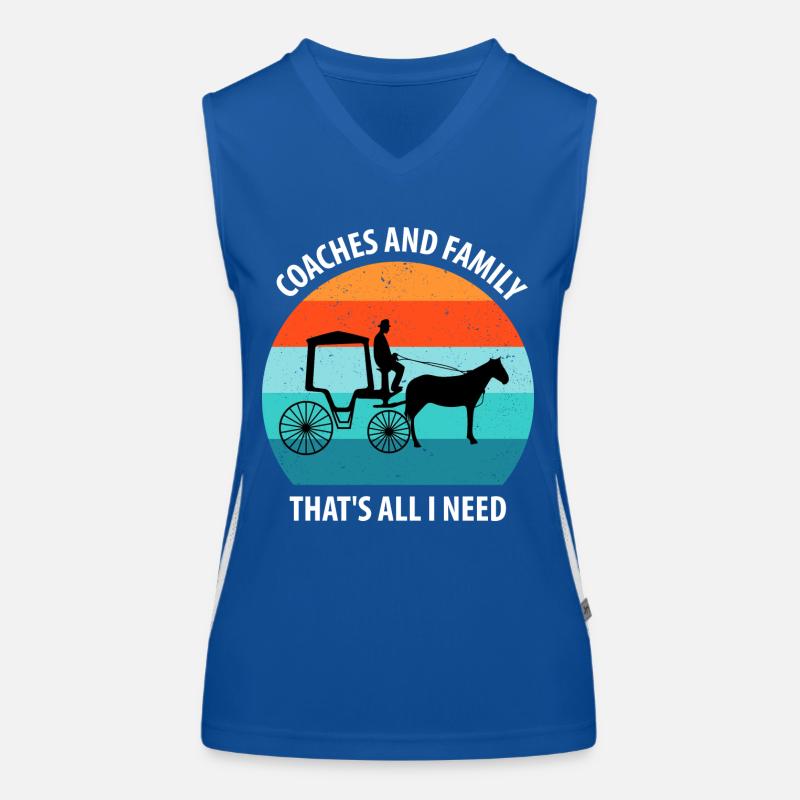 Kutscher Kutsche Pferdekutscher Kutschieren Funktionelles Kontrast-Tank Top für Frauen