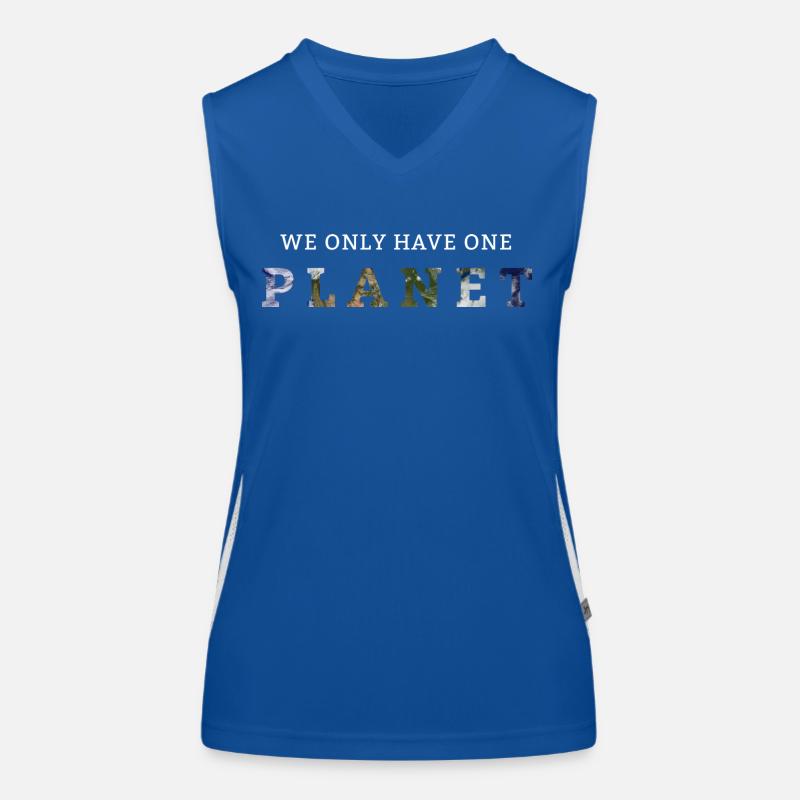 We Only Have One Planet Funktionelles Kontrast-Tank Top für Frauen