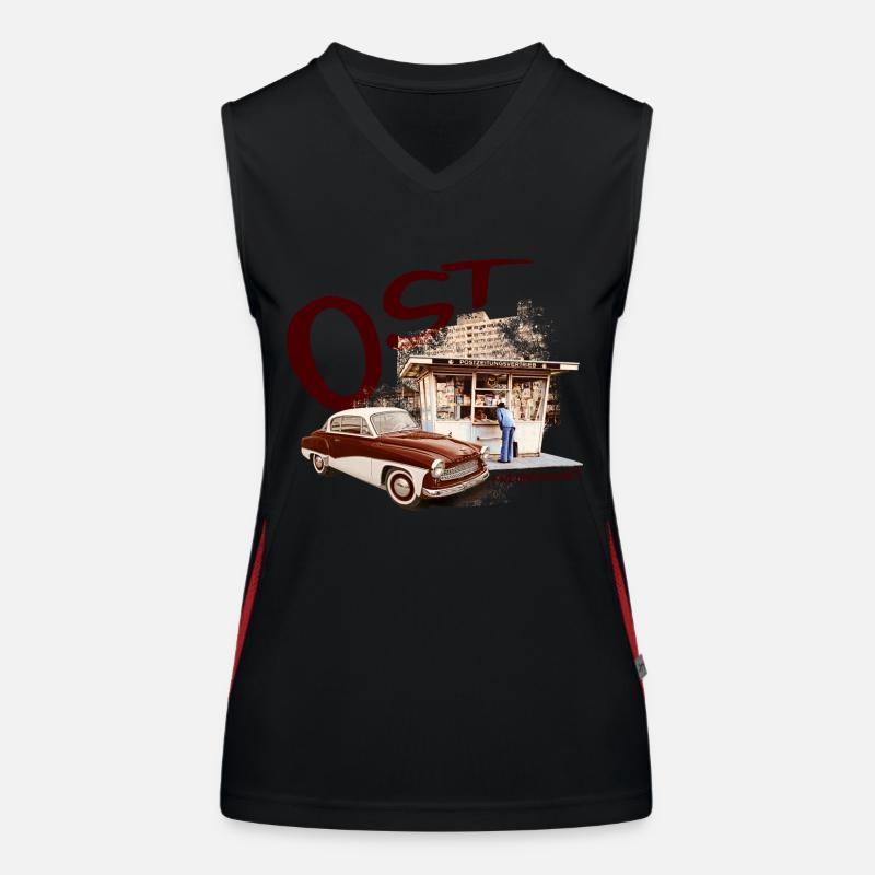 ostfreundschaft ddr Funktionelles Kontrast-Tank Top für Frauen