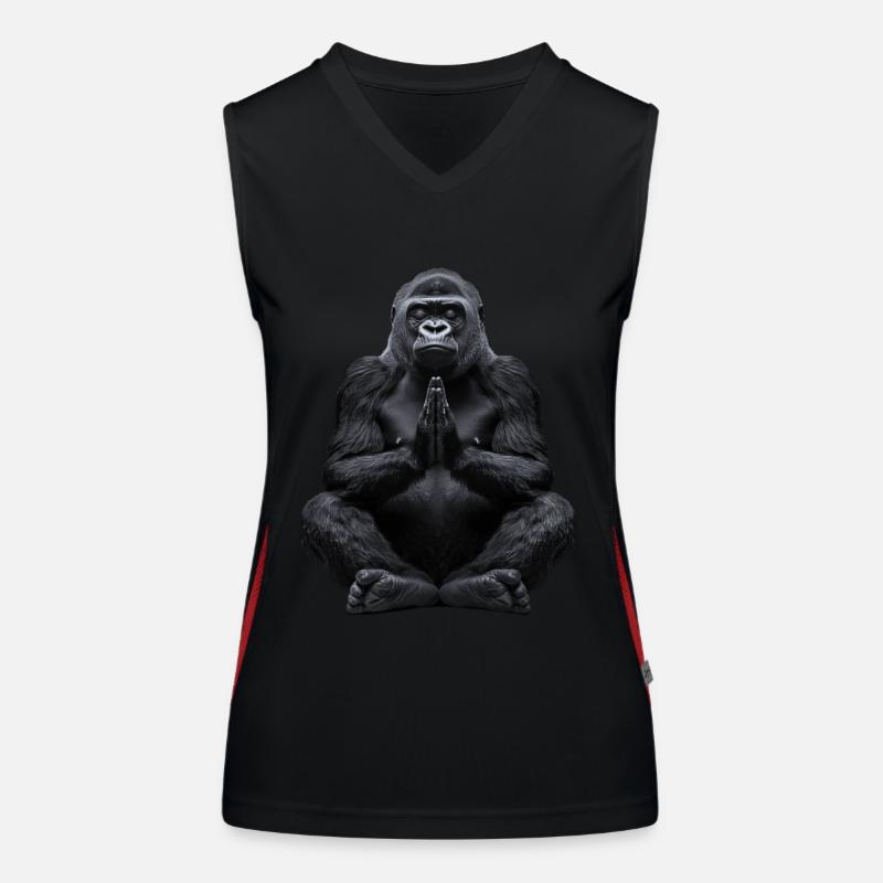 Gorilla Funktionelles Kontrast-Tank Top für Frauen