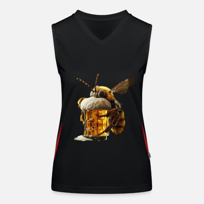 Biene Funktionelles Kontrast-Tank Top für Frauen
