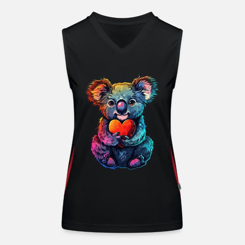 Koala Funktionelles Kontrast-Tank Top für Frauen