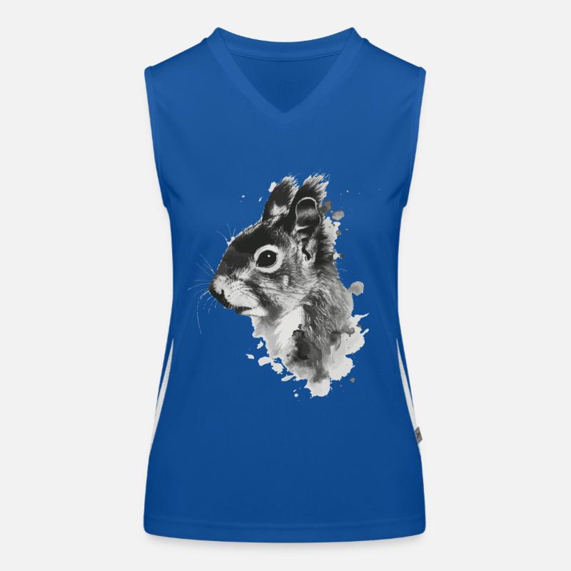 Eichhörnchen Funktionelles Kontrast-Tank Top für Frauen