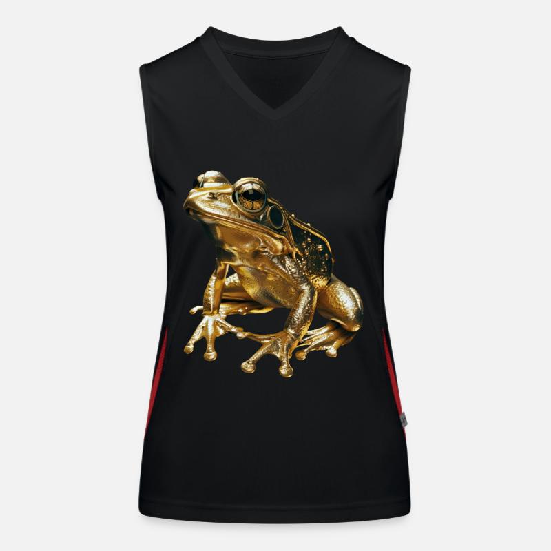 Frosch Funktionelles Kontrast-Tank Top für Frauen