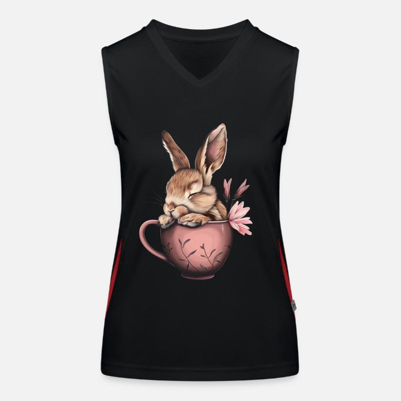 Lapin Débardeur respirant contrasté Femme