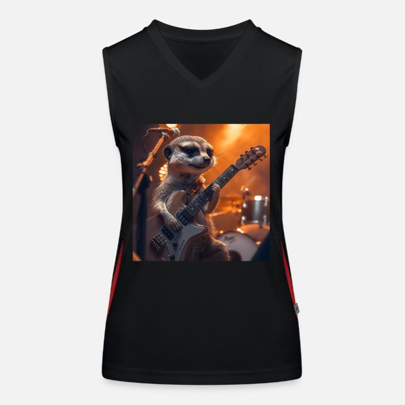 Erdmännchen Funktionelles Kontrast-Tank Top für Frauen