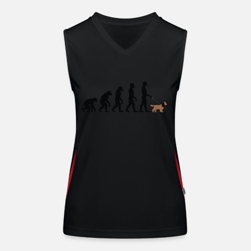 Cocker Spaniel Women's Functional Contrast Tank Top