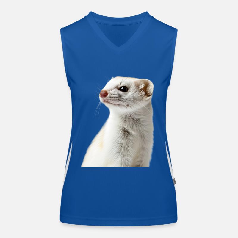 Hermelin Funktionelles Kontrast-Tank Top für Frauen