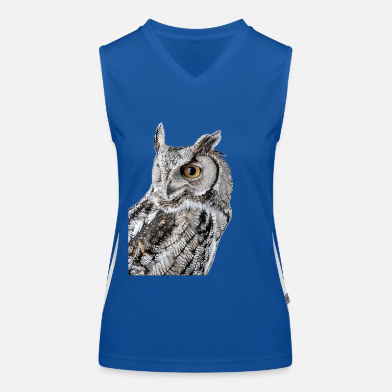 Eule Funktionelles Kontrast-Tank Top für Frauen