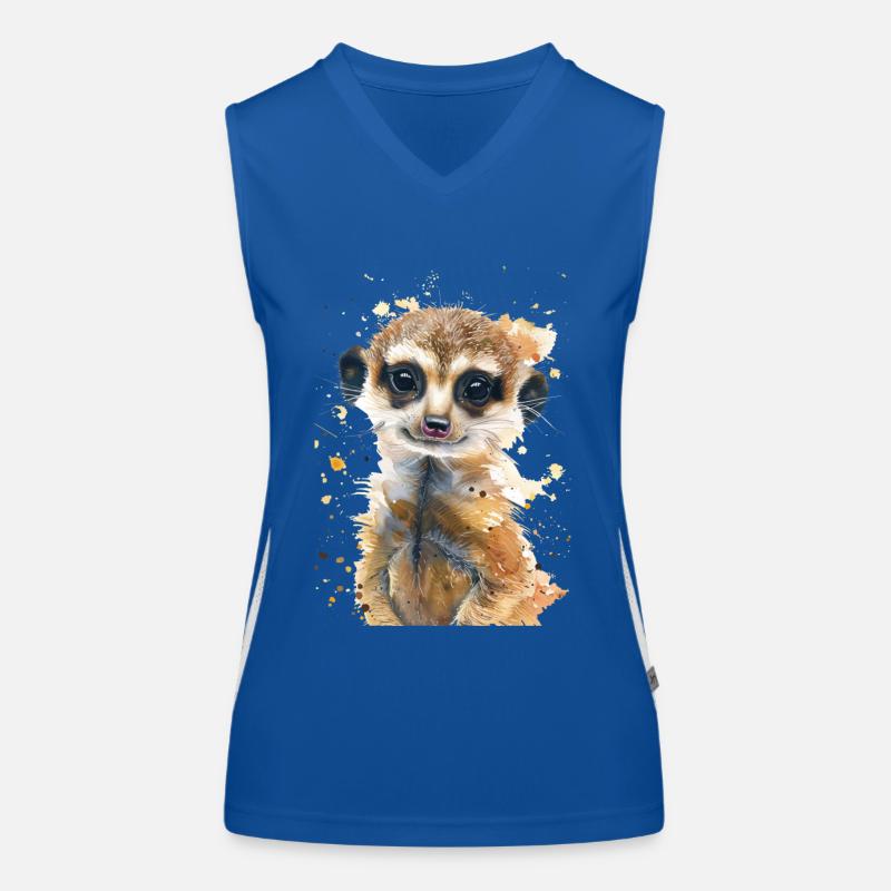 Erdmännchen Funktionelles Kontrast-Tank Top für Frauen