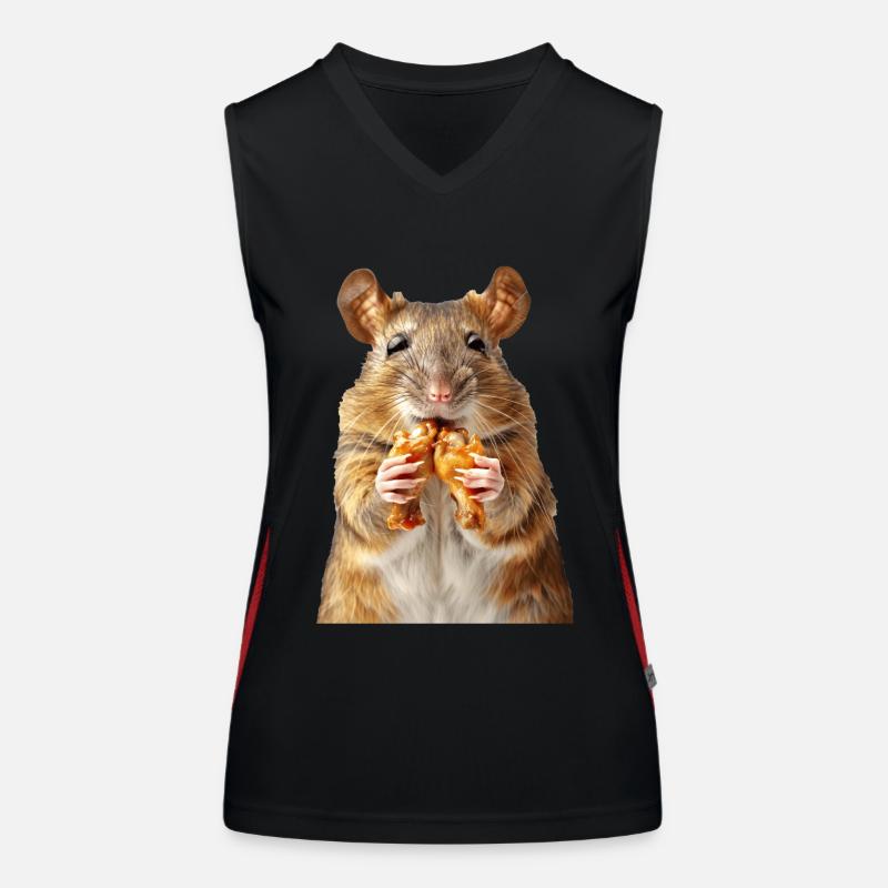 Ratte Funktionelles Kontrast-Tank Top für Frauen