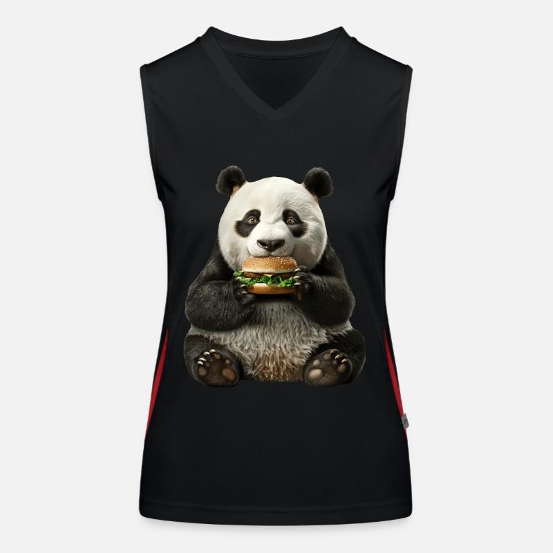 Panda Funktionelles Kontrast-Tank Top für Frauen