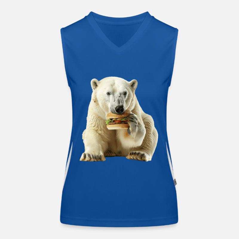 Polar bear Women's Functional Contrast Tank Top
