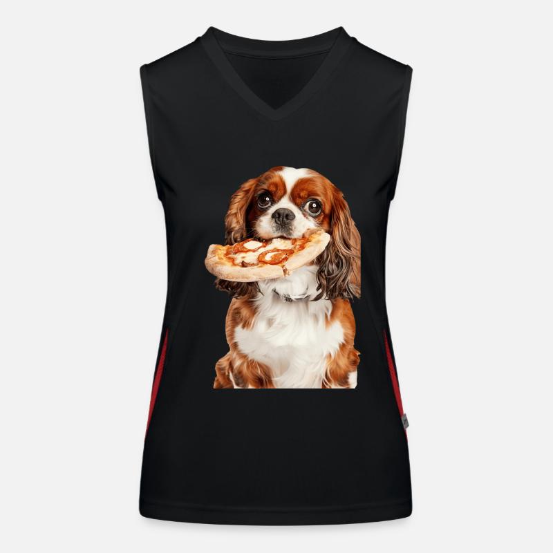 Cavalier King Spaniel Funktionelles Kontrast-Tank Top für Frauen