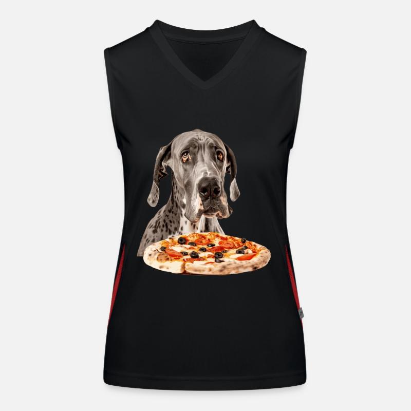 Deutsche Dogge Funktionelles Kontrast-Tank Top für Frauen