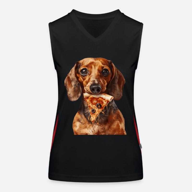 Teckel Débardeur respirant contrasté Femme