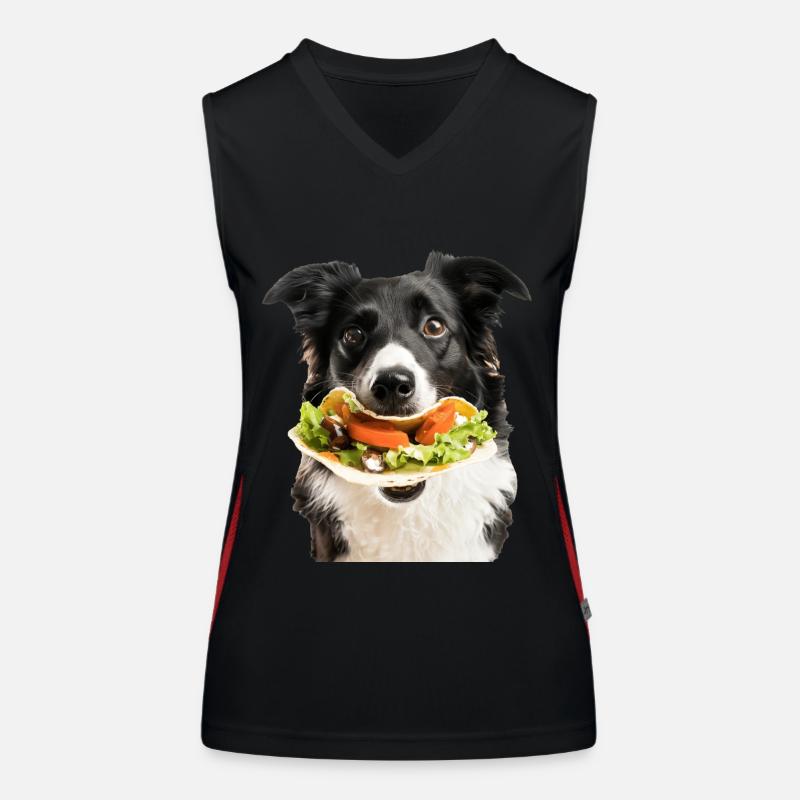 Border Collie Débardeur respirant contrasté Femme
