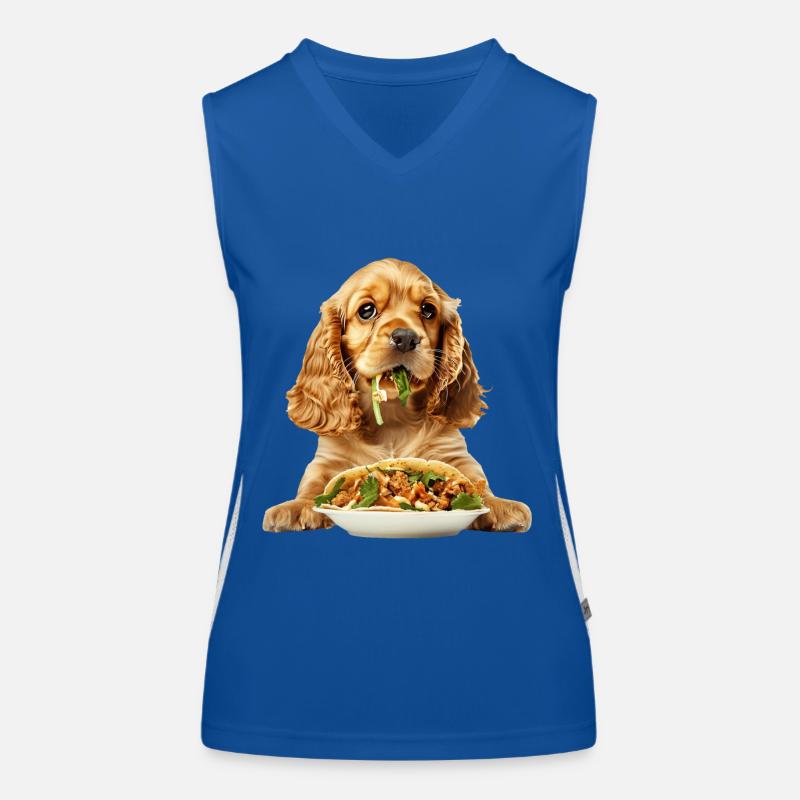 Cocker Spaniel Women's Functional Contrast Tank Top