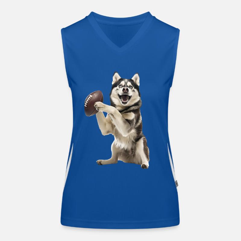 Husky sibérien Débardeur respirant contrasté Femme