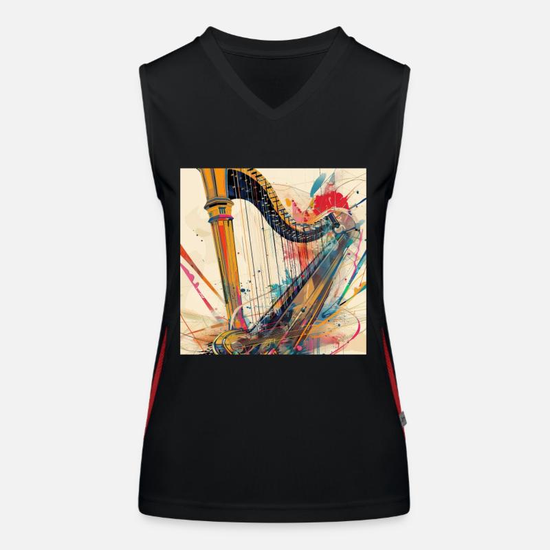 Harpe Débardeur respirant contrasté Femme