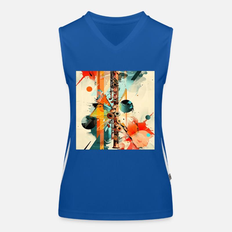 Transverse flute Women's Functional Contrast Tank Top