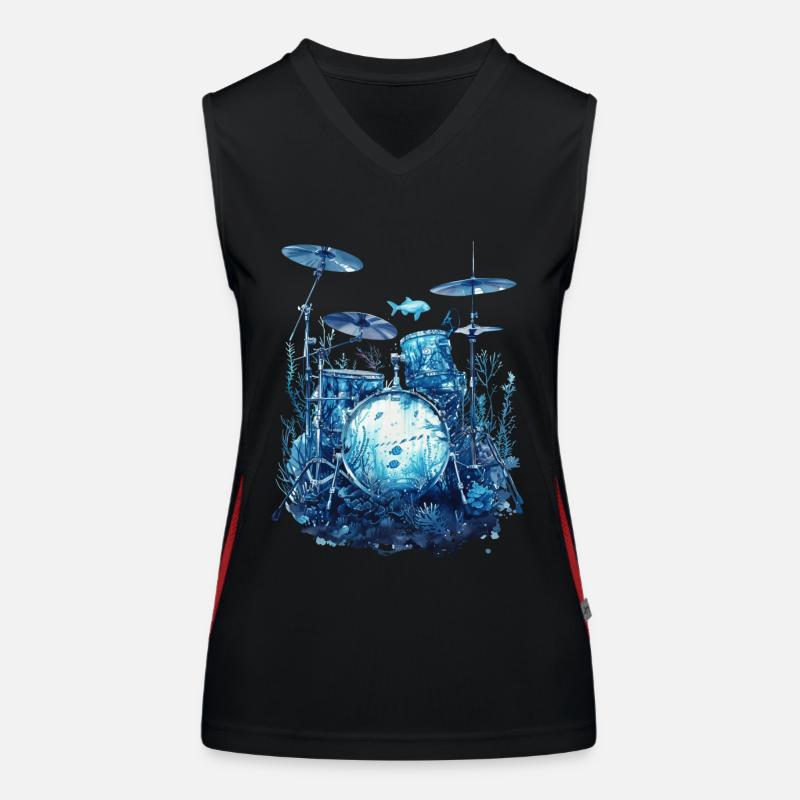 Fûts de poisson Débardeur respirant contrasté Femme