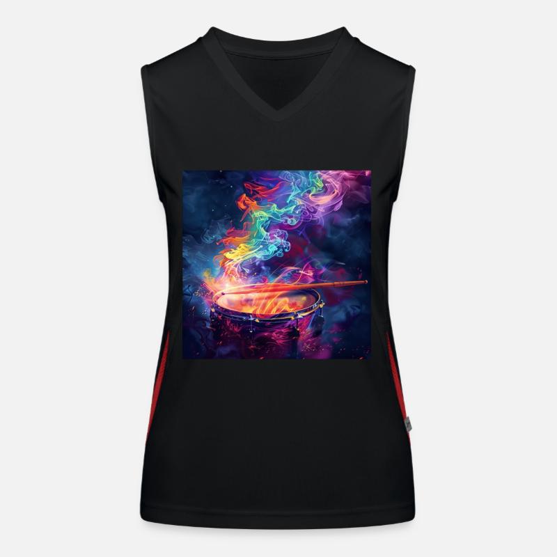 Percussion Débardeur respirant contrasté Femme