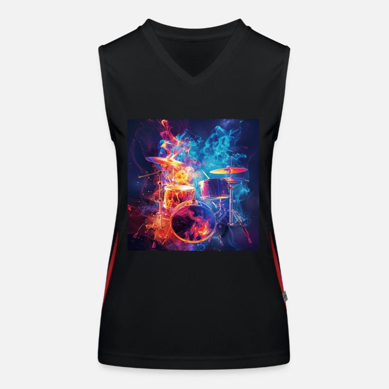 Percussion Débardeur respirant contrasté Femme